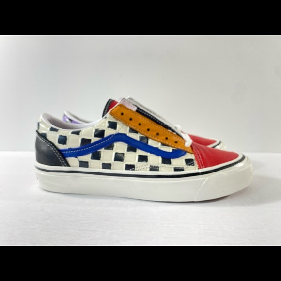 Vans Old Skool 36 DX Anaheim Factory Leather Checkerboard Sneakers - Picture 2 of 8